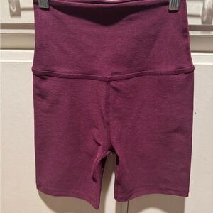 Beyond Yoga Purple Space Dye High-Waisted Bike Shorts NWOT